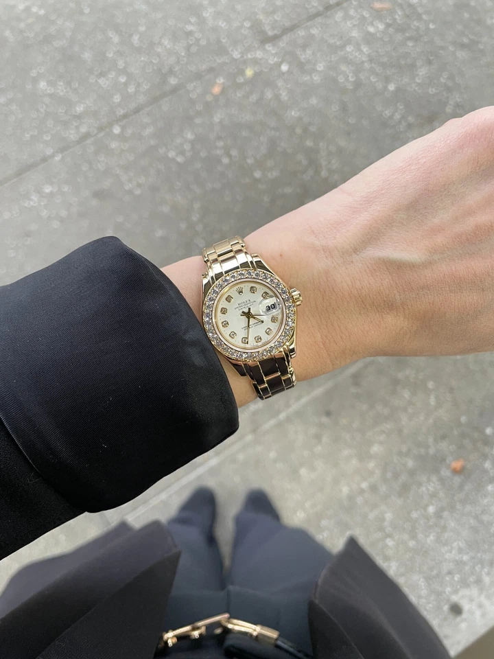 Reloj Rolex Obra Maestra Oro 18K Diamantes de Fábrica Ref:69298 Garantía Reparada Foto 2 de 4