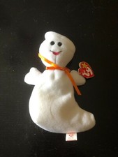 Ty Beanie Babies ~ Spooky the Ghost ~ Retired Original with Tags (Errors) RARE