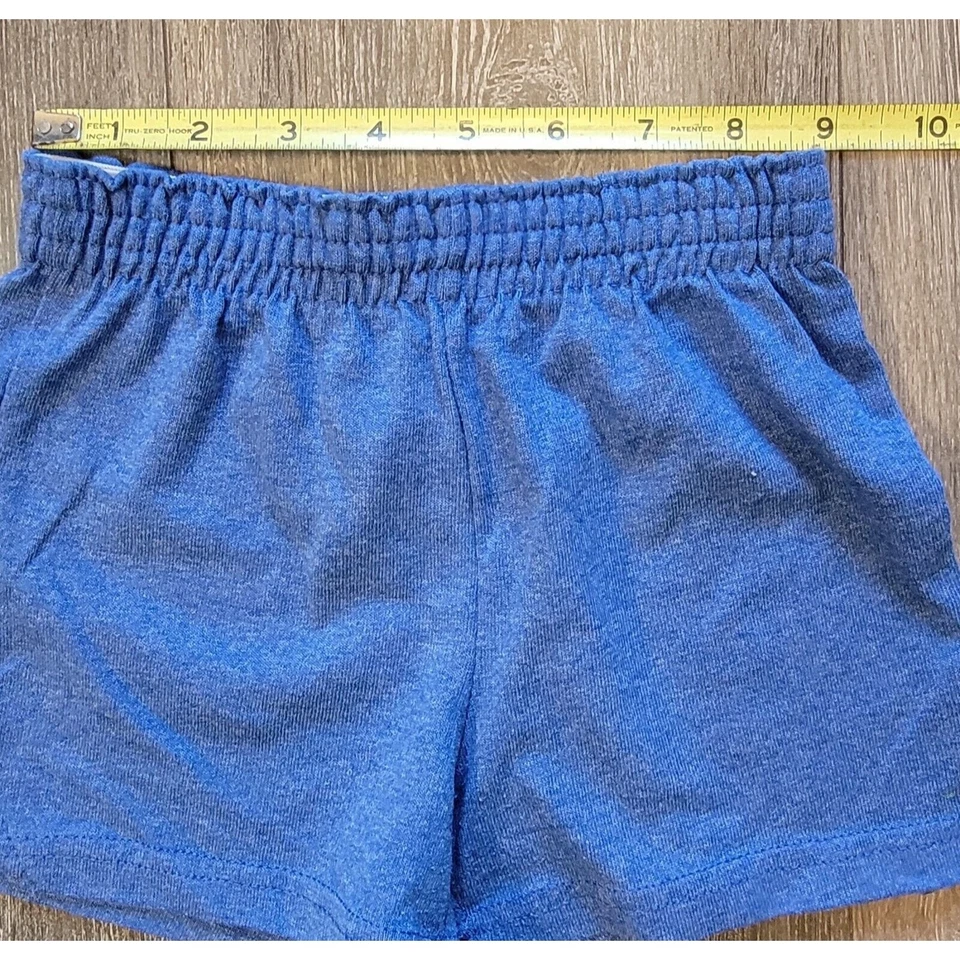 Lote de 2 Pantalones Cortos Deportivos Informales Soffe Niñas Talla XS Azul y Gris Foto 4 de 4