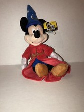 Disney Mickey Mouse 90 Years Sorcerer's Apprentice 10" Plush New with Tag