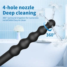 Hollow Cleaning Anal Shower Enema Douche Nozzle Wash Anus Vaginal Colon Cleaner