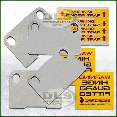 LAND ROVER DEFENDER - Door Hinge Guard 2 Door Set BOMBPROOF (DA1398)