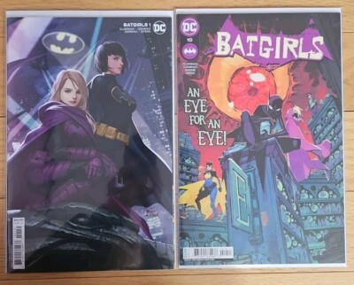 Lot Of 2 Books: Batgirls #1 (Variant Cover) & #10 DC Comics w/ Cellophane Bags