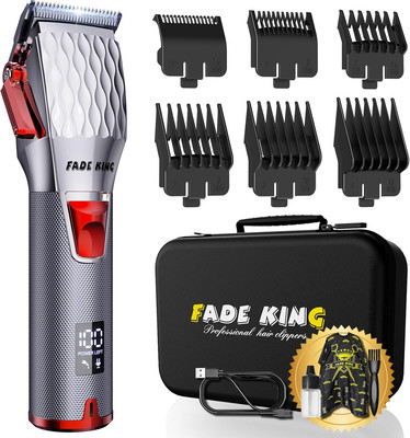 Professional 5-Star Cordless ASTRO Clipper for Men - Adjustable Blending, LED Di