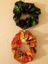 Handmade Hair Scrunchie Halloween Theme