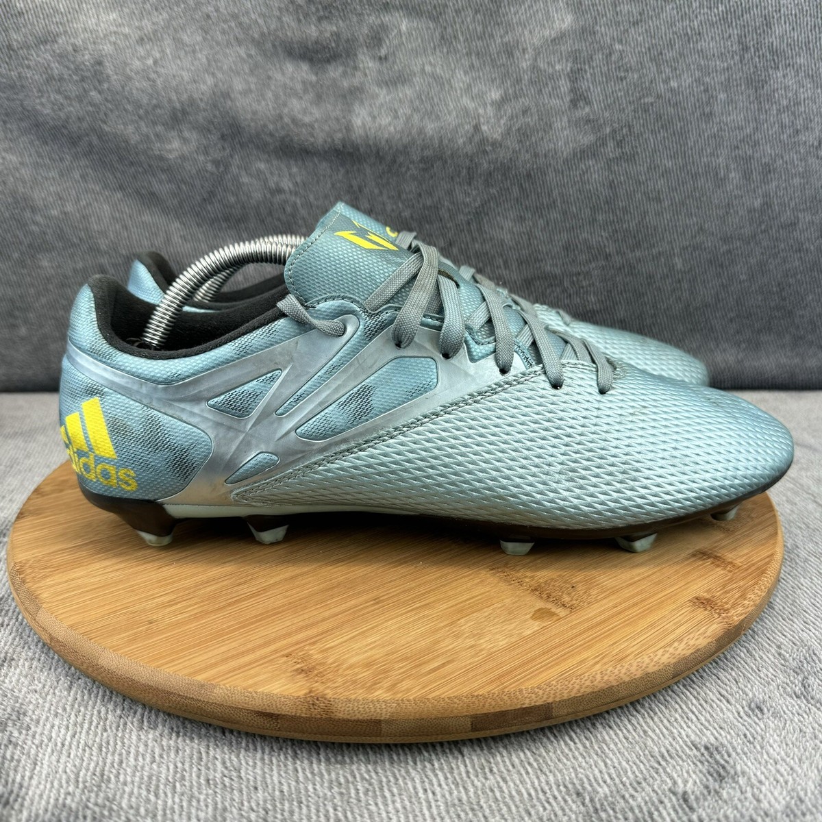 Adidas Mens Messi 15.1 FG AG Soccer Cleats Teal Yellow Boots Adidas Mens Messi 15.1 FG AG Soccer Cleats Teal Yellow Boots