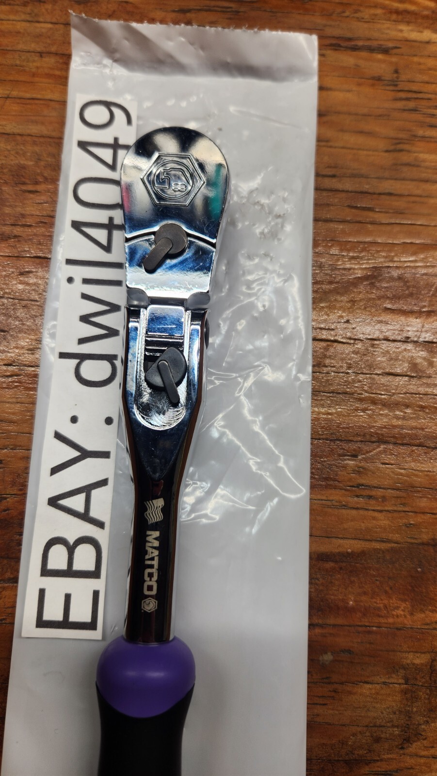 *NEW* Matco Tools 3/8 Locking Flex Head Ratchet 10 inch Purple USA Made