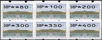 BRD Bund ATM 2.2.1 VS2 postfrisch ** / gestempelt 80/100/200/300/350/400 Pfennig