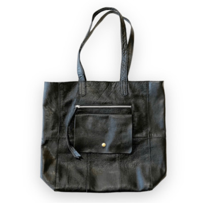Day & Mood Heather Tote Black Leather Purse Commuter Bag  display picture 2