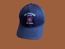 U.S MILITARY ARMY 82nd AIRBORNE RETIRED HAT EMBROIDERED BALL CAP