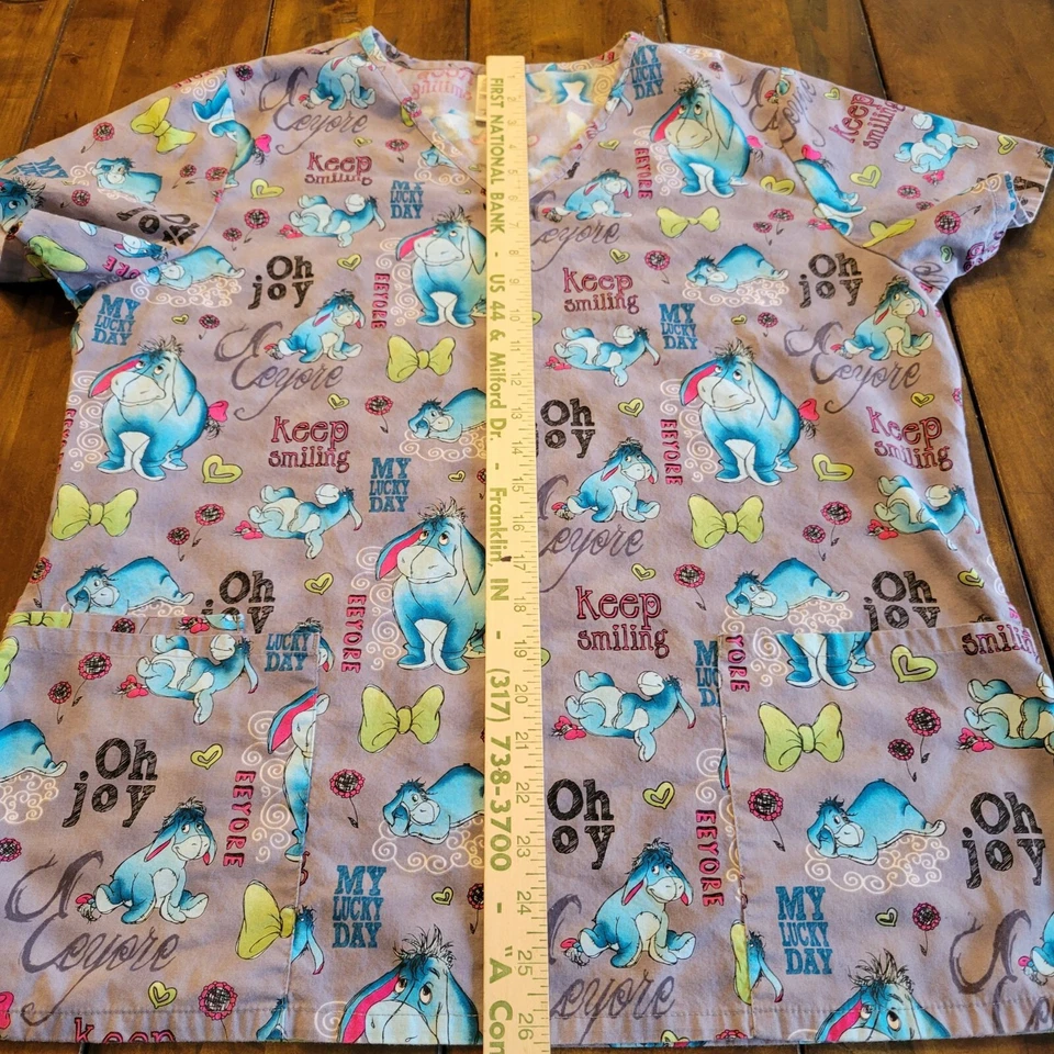 Camiseta Médica Mujer M Eeyore Oh Joy Uniforme Hospital Atención Médica Winnie the Pooh Foto 4 de 4