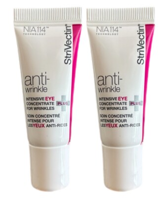 LOT of 2 StriVectin NIA114 Anti-Wrinkle Intensive Eye Concentrate PLUS 0.25oz