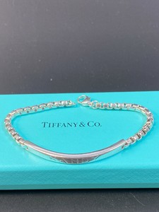Tiffany & Co 2004 Sterling Silver Venetian ID Bracelet w/ Box "Sandy"