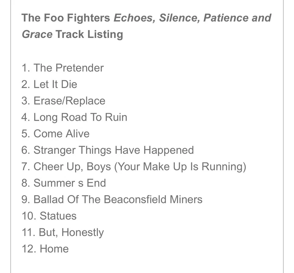 Foo Fighters - ‘Echoes Silence Patience & Grace’ 2xLP Deluxe Gatefold Vinyl, NEW - Image 4 of 4