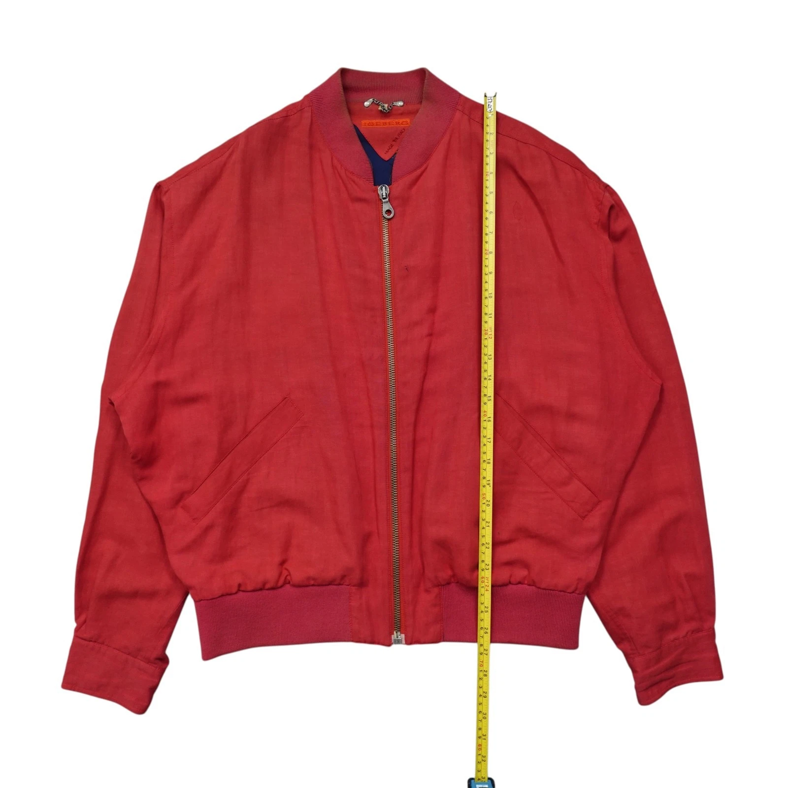 VTG 90s ICEBERG PEANUTS SNOOPY EMBROIDERED BOMBER JACKET RAYON LINEN SIZE 50 - product detail image 14