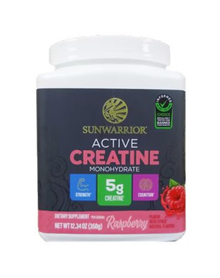 Worldwide 2 X Sunwarrior Sport Active Creatine Powder Raspberry -- 12.34 oz