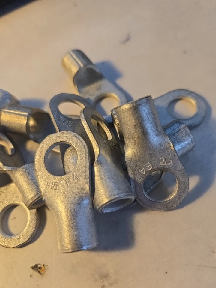 (10 Pcs) ETC MOLEX 19193-0264 4 Ga Ring Terminals Lugs 3/8" Stud  Free Shipping  - Image 4 of 4