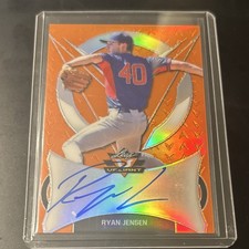 Leaf Valiant Ryan Jensen #BA-RJ1 Orange Prismatic /35 Autographed Rookie 2019