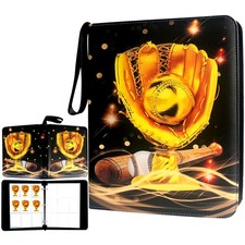 Trading Card Binder 900 Pockets, Baseball Card Binder Holder with 50 Removabl...
