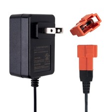 12V Battery Charger for Kids Ride On Cars, Square Plug, Red/Green LED
