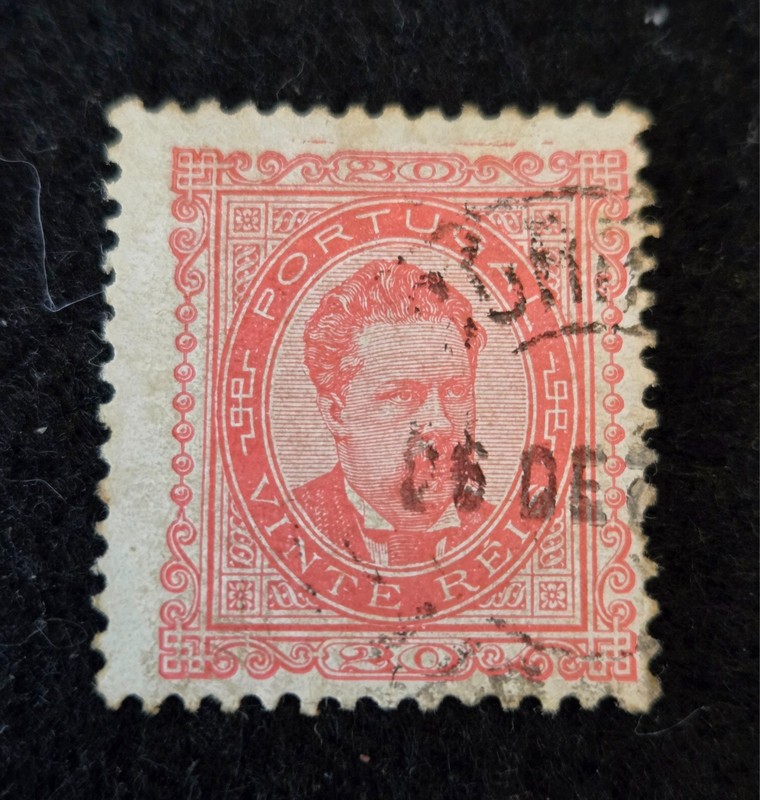 Portugal classic stamp Scott 64 used -- King Luiz 20 reis 1887 - CV $17