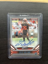 2019 Panini Playbook Greedy Williams Platinum Auto #148 Rookie RC /75 Browns