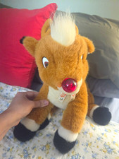 Applause Rudolph the Red-Nosed Reindeer Plush Toy Stuffed Animal 1998