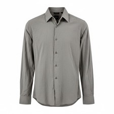 BOSS Hugo Boss Slim Fit Long Sleeve Button Down Shirt Gray Size S