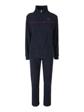 Renato Balestra Completo tuta da donna 2 pezzi in pile con zip - blu scuro