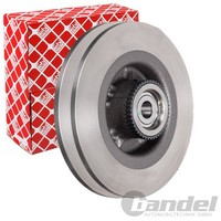 2X febi Bremsscheiben Ø274Mm Hinten Passend FÜR Renault Megane ScÉNic