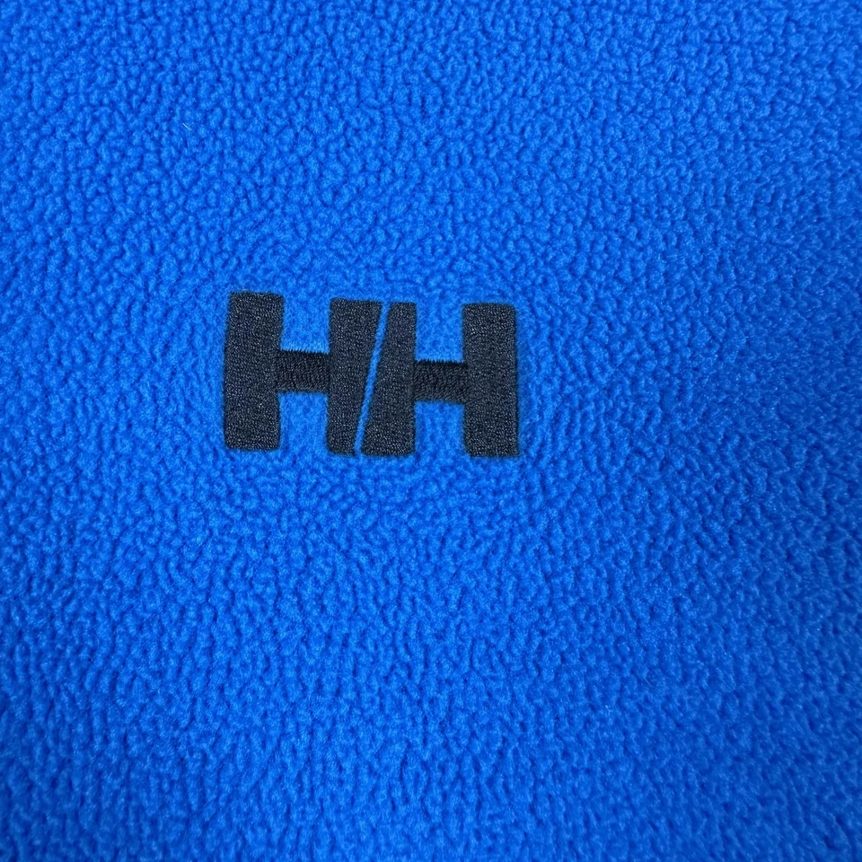 Pullover Helly Hansen Para Hombres XL Azul Polartec Polar Cuarto Cremallera Aire Libre Senderismo Foto 3 de 4