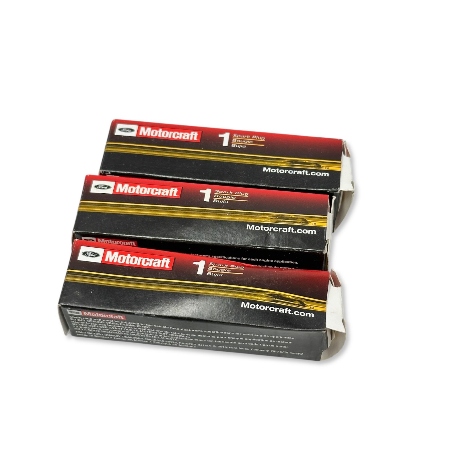 3x New Motorcraft SP-411 Platinum Spark Plugs AYFS22FM for Ford Mazda Lincoln
