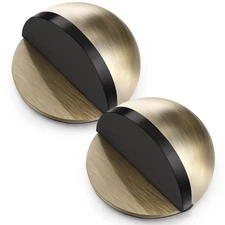 MorningRo 2 Pcs Self Adhesive Door Stoppers, Stainless Steel Floor Door Stop ...