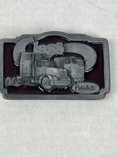 Vintage Class Peterbilt Red Enamled 1987 Tonkin Belt Buckle