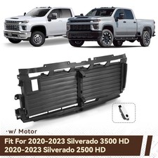 For 2020-2023 Chevrolet Silverado 2500hd 3500hd Upper Radiator Shutter W Motor