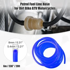Motorcycle Dirt Bike Fuel Vent Line Hose Petrol Gas Tube 0.31'' x 20ft Blue