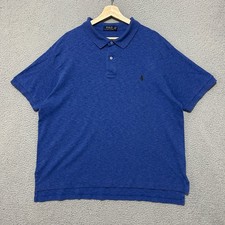 Polo Ralph Lauren Polo Shirt Men 2XB Big Blue Short Sleeve Cotton Pony