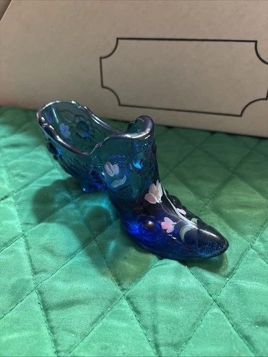 4  Combined Shipping Authentic Fenton Glass Shoes  BEAUTIFUL