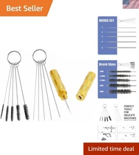 3-Piece Airbrush Cleaning Kit - High-Quality Nylon Brush Set for Perfect Nozzles