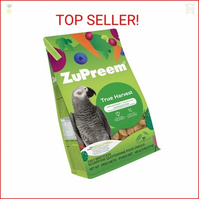 ZuPreem True Harvest Bird Pellets, Daily Bird Food for Parrot, Conure, Caique, A