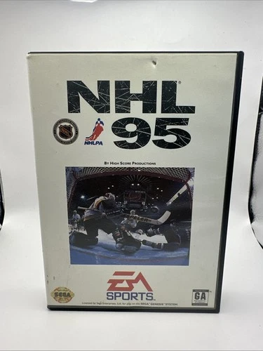 NHL 95 Hockey (Sega Genesis) EA Sports - CIB COMPLETE & TESTED - Free Shipping