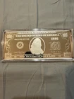 2009 $100 Benjamin FRANKLIN SILVER PROOF BAR WASHINGTON MINT 4 TROY OUNCE  .999