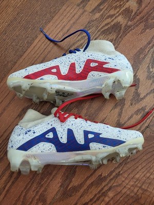 custom Nike Zoom Mercurial Superfly 9 Elite FG Red White Blue Size 4.5 Youth