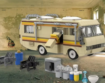 NEW Design BREAKING BAD Building Blocks Set Breaking Bad RV Bricks Set