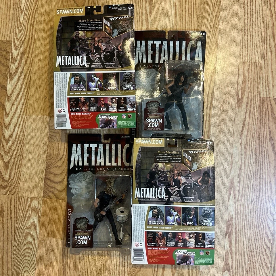 Set Of 4 McFarlane Toys Metallica Harvesters Of Sorrow Figures Complete Set NIB - Image 2 of 4