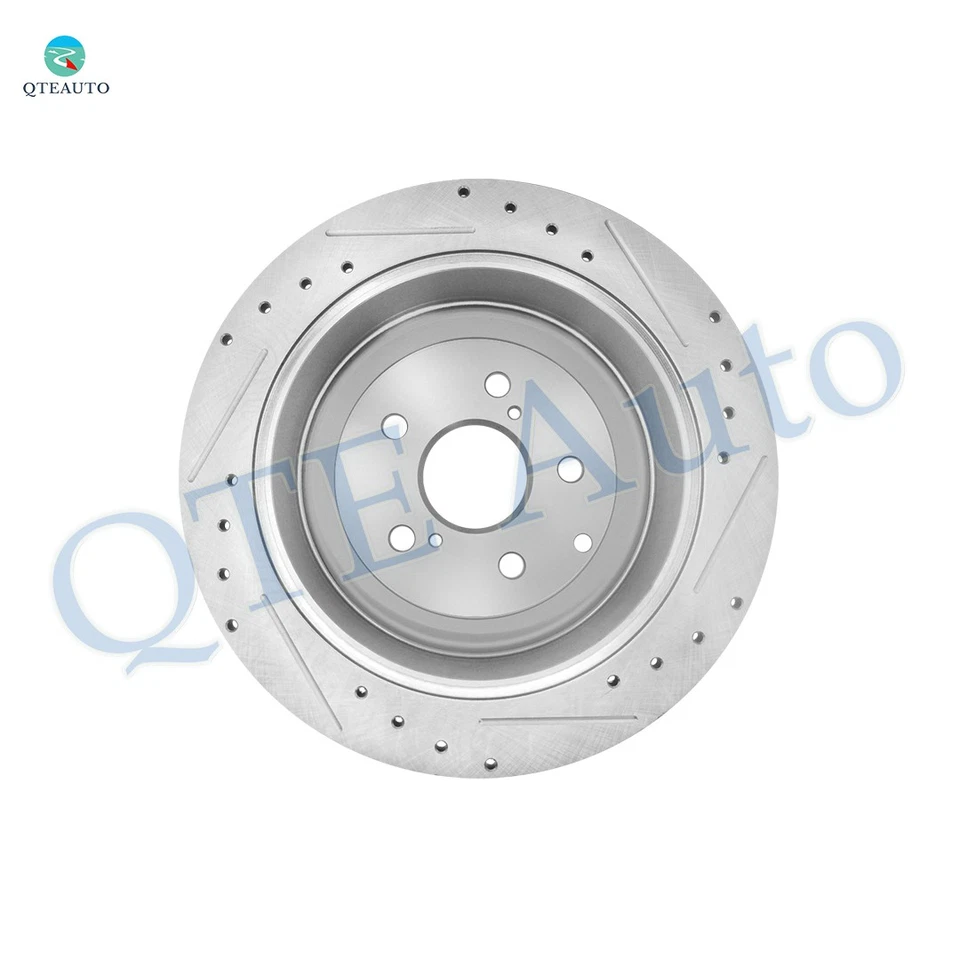 Rotores de freno de disco ranurados perforados traseros de 309 mm para Toyota Sienna 2011-2020 Foto 3 de 4