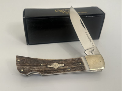 German Bull Large Lock Back Hunter Genuine Stag 1st Production Run!