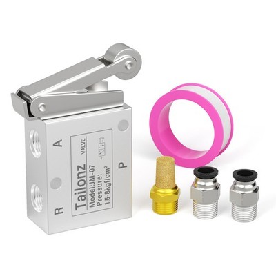2 Position 3 Way 1/4 Inch Roller Solenoid Mechanical Valve Tool JM07