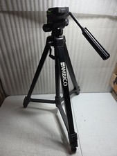 Vtg USA Ambico Tripod V-0540 Black Professional Grade 57 Tall Adjustable Legs