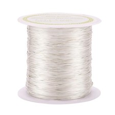 Beadthoven - Filo metallico in rame 0,3 mm 72 m color argento resistente a
